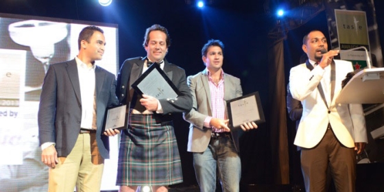 Kiran gets “Champion of Industry Award” at the Taste Awards 2013!