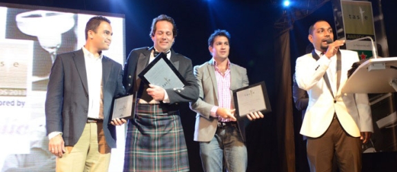 Kiran gets “Champion of Industry Award” at the Taste Awards 2013!